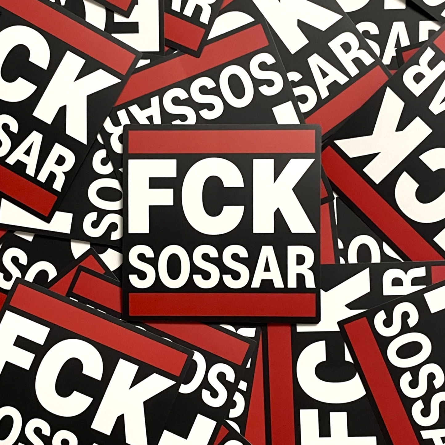 Klistermärke 'FCK SOSSAR'