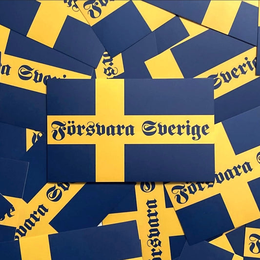 Sticker 'Försvara Sverige'