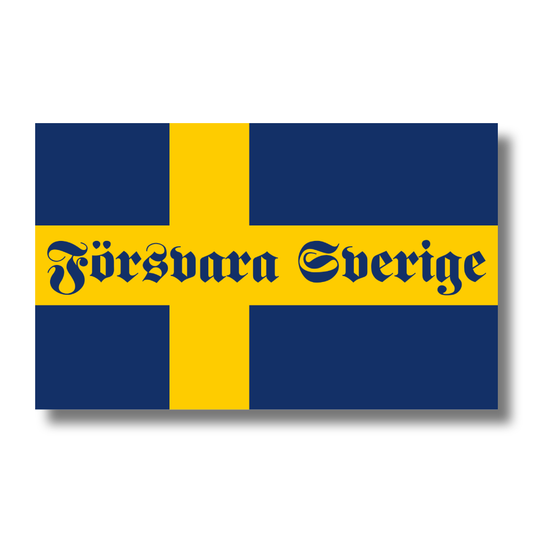 Sticker 'Försvara Sverige'