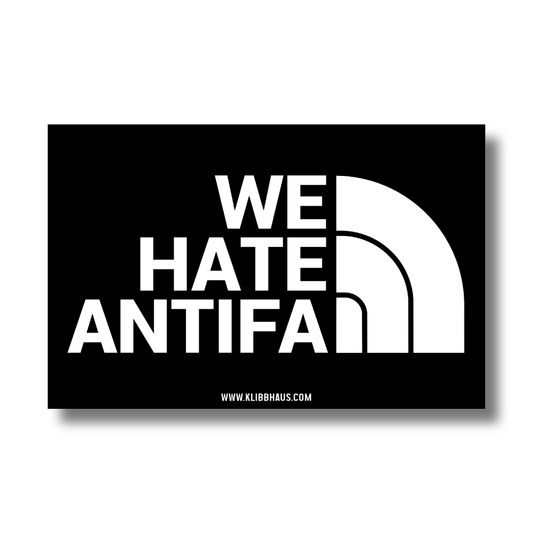 Sticker 'WE HATE ANTIFA'